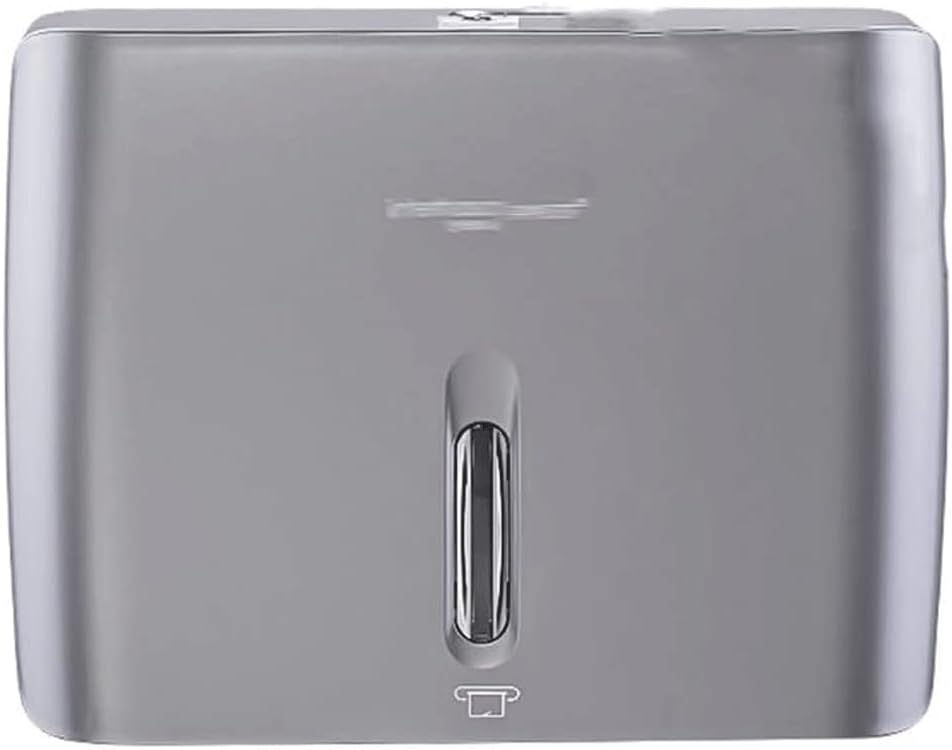 Paper Towel Dispenser Paper Towel Dispenser Wall Mounted Commercial Paper Towel Holder Toilet Tissue Holder Hand Tissue Holder Paper Holder High Capacity (Gray)
