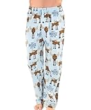 Lazy One Animal Pajama Pants for Men, Men's Separate Bottoms, Lounge Pants (Don't Moose with Me, Large)
