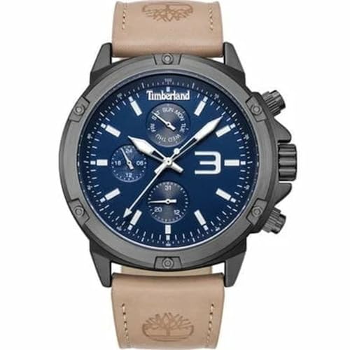 Montre Homme Timberland TDWGF9002902 en acier brossé et cuir haut de gamme