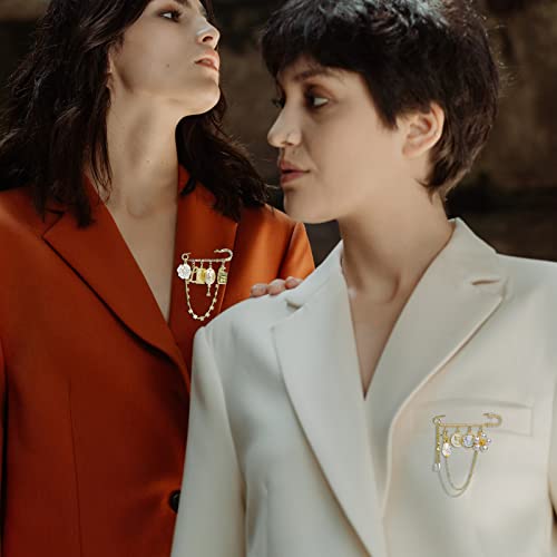 Fashion Pearl Brooch Number 5 Vintage Rhinestone Brooches Pins For Women Wedding/Bouquet/Banquet Jewelry (Pearl Brooch Pin #1) #TOP3