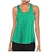 Canotta sportiva da donna, taglia grande, traspirante, basic, per fitness, sport, yoga, jogging, corsa, abbigliamento sportivo, verde, L