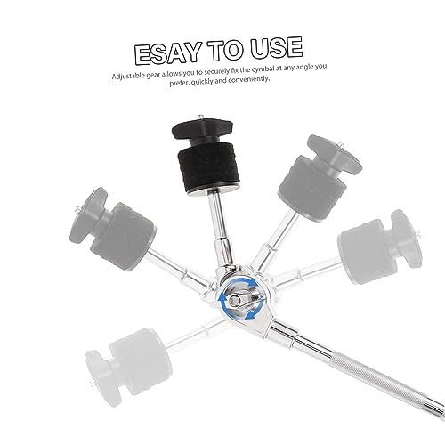 Clamp extensión brazo boom para platillo y accesorios de percusión para batería Jazz miniatura 6