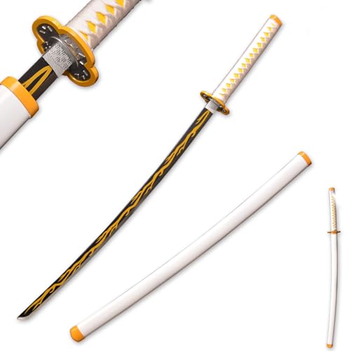 Sword fort Handmade Katana Anime Cosplay Sword Stainless Steel Demon Sword Real Metal-Agatsuma Zenitsu