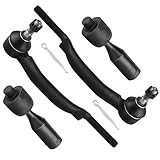 SCITOO 4pcs Suspension Kit For 2002-2009 For Chevy Trailblazer 2002-2006 Trailblazer EXT 2002-2009 For GMC Envoy 2002-2006 Envoy XL - With Suspension Parts Inner Outer Tie Rod End