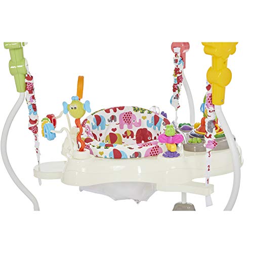Dream On Me Zany 2-in-1 Activity and Center Bouncer in Elephant Print - image 7