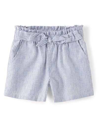 Image of Gymboree Girls and Toddler Tie Front Linen Shorts
