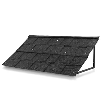 wood awning over door