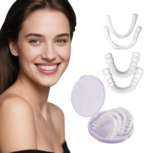 Temporary Veneers Kit for Women and Men, Tooth Replacement Kit, Nature and Comfortable (1 Count (Pack of 1), Natural)-0A02