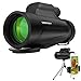 Produktbild 12X50 Hochleistungs-Monokular HD Dual-Focus-Teleskop, Wasserdichtes Kompakt-Monokular mit Smartphonestativ und Montageadapter, BAK4 Mehrfachbeschichtete Zoomlinse für Jagd, Vogelbeobachtung Camping