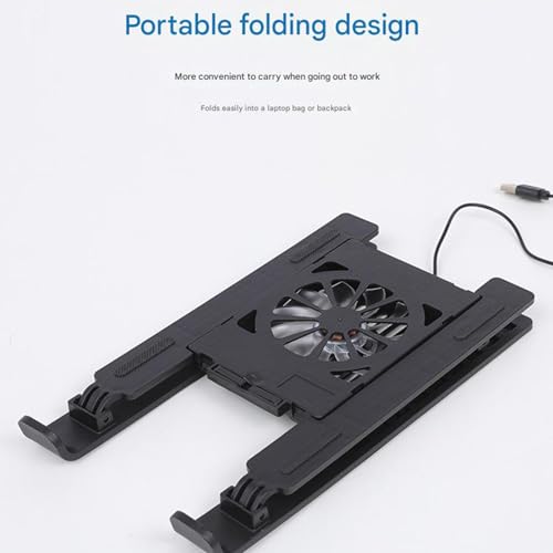 Base Ajustable para Laptop con Ventilador y Diseño Plegable miniatura 3