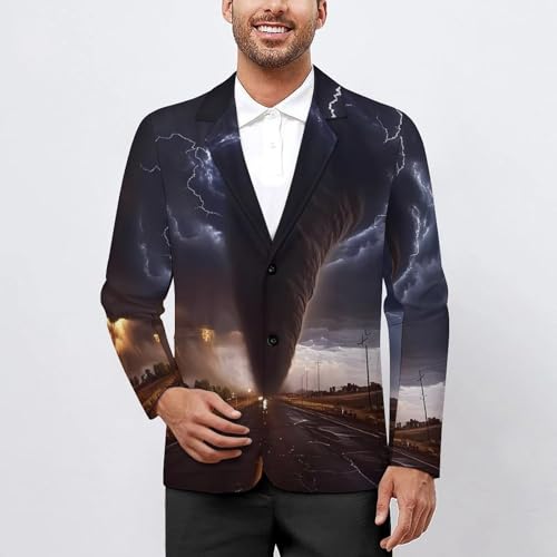 Tornado Mens Blazer Casual Sport Coats Two Button Suit Jacket for Travel Wedding2