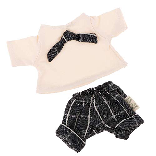 Inzopo 1/6 bonecas roupas terno camiseta vestido e shorts para BJD, animais de pelúcia, gatos, brinq