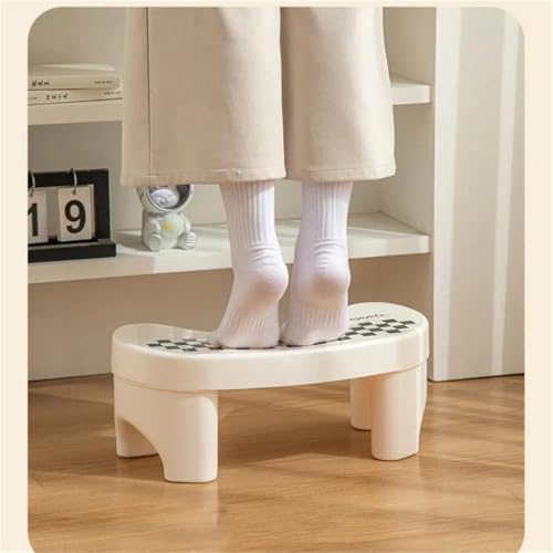 Repose-pieds portable blanc en plastique multifonction antidérapant - 6