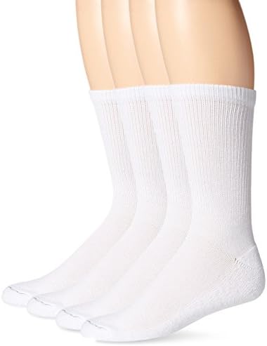 Dr. Scholl’s Men’s Diabetes & Circulatory (4pk), White, Shoe Size:7-12