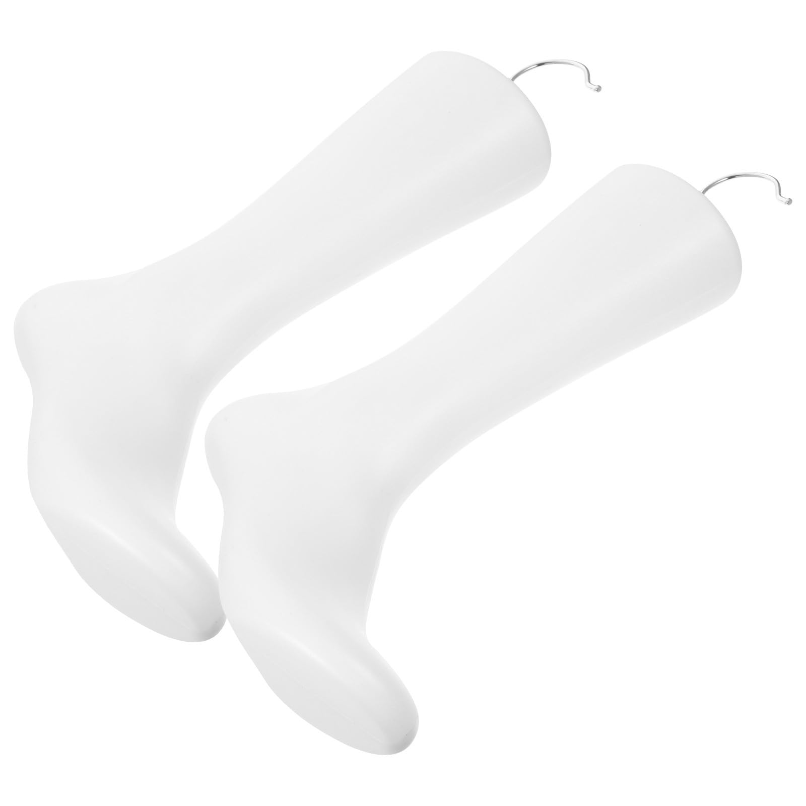 Maniquí de pie de plástico blanco para calcetines y zapatos de mujer pack de 2 piezas