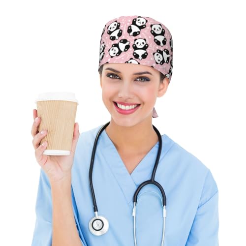 Image of Surgical Caps Men Women, Scrub Cap with Sweatband Adjustable