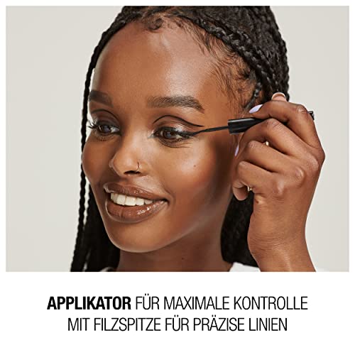 Manhattan Eyemazing Dip Eyeliner Fb. 001 Black, hochpigmentierter, wischfester Eyeliner mit matt-schwarzem Finish, 7ml