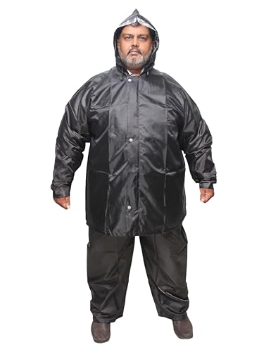Image of Goodluck 100% waterproof Raincoat Big Size /Rainsuit /Rainwear for mens, sturdy, reusable, suited for plus size