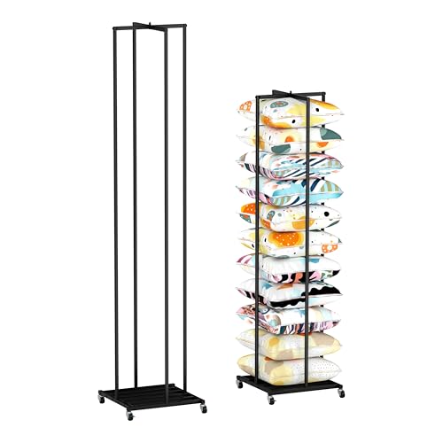 veonly Pillow Storage Rack,77" Floor Standing Throw Pillow Stand