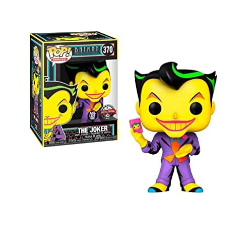 FUNKO POP DC Black Light Joker Multicolor 51723 Batman Muñecos cabezones, sólido, (FUNKO-51723)
