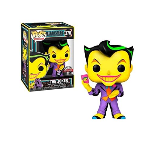 FUNKO POP DC Black Light Joker Multicolor 51723 Batman Muñecos cabezones, sólido, (FUNKO-51723)