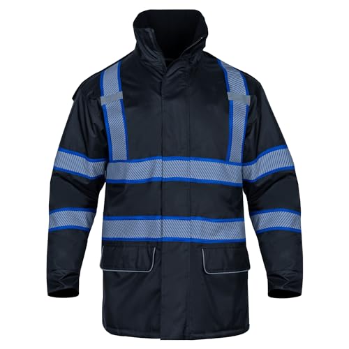 Amazon.com: Men's High Visibility Safety Parka,Reflective