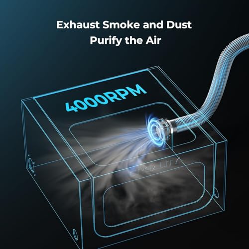 Image of CREALITY FALCON Enclosure for Laser Engraver Flame Retardant and Smoke-Proof Falcon 2 and Other Laser Cutter Foldable Laser Engraving Machine Accessories Effectively Isolating 99% of smog