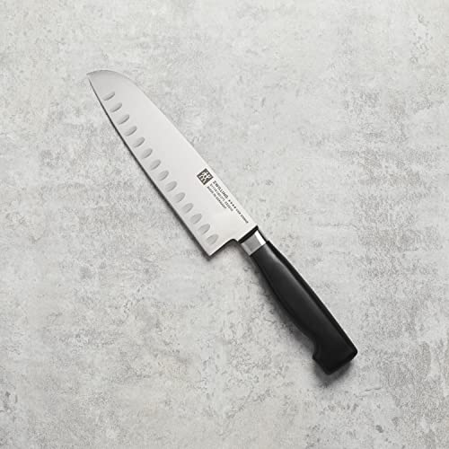 Image of ZWILLING Four Star 7-inch Hollow Edge Santoku Knife