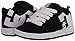 DC boys Court Graffik Skate Shoe, Black/White, 6 Big Kid US