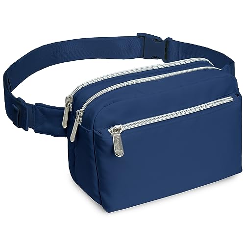 Navy Blue Crossbody Belt Bag for Women – Stylish Fanny