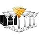 Cambareign Martini Gläser 6er Set, 180ml Espresso Martinigläser, Bleifreies Kristall Cocktailgläser, Wein Geschenke für Frauen Männer