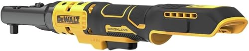 Miniatura 7 de DEWALT Trinquete inalámbrico MAX XR de 20 V, trinquete de cabeza sellada de 38 pulgadas y 12 pulgadas, solo herramienta desnuda (DCF510B)