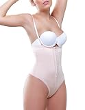 Vedette Womens 906 Julie Strapless Thong Shapewear (S (34), Nude)