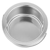 PAMINGONO Crisol para Derretir Cera de 500 Ml Interior para Calentador de Cera Aluminio Resistente Diámetro 100 MM Accesorio para Máquina de Depilación Profesional Recipiente para