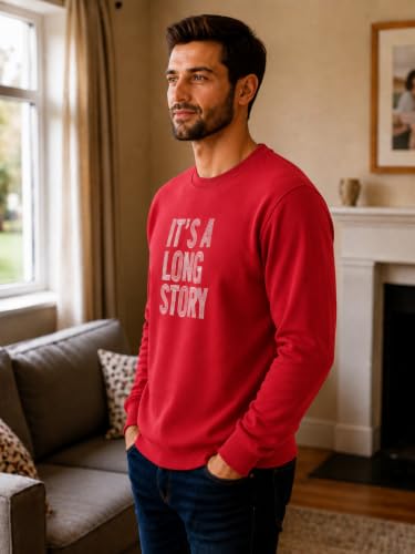 Image of Mack Jonney Men's Printed Fleece Sweatshirt|Full Sleeve Round Neck Winter Sweatshirt for Casual Wear|Travel|Gym & Everyday Style-mj-403