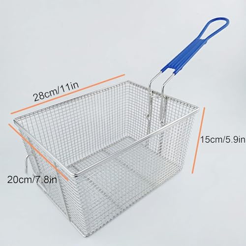 Panier à friteuse robuste en inox durable pour filtre carré - 3