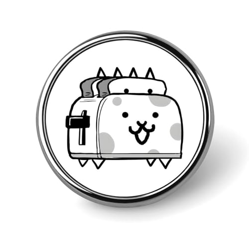 バッジ 円形 25mm にゃんこ大戦争 ブローチ ピンブローチ ピンバッジ ラペルピン ピンバッジ エスディージーズ 襟章 薄型 バッグ飾 コレクション プレゼント