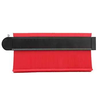 Irregular Shape Contour Ruler Easy to Use 10 inch Contour Copy Ruler for DIY Tools DIY Hardware Construction Hardware Accessories Construction Marking Tools(red)