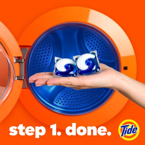 Image of Tide Oxi Boost Power PODS Laundry Detergent Pacs, 25 Count, Set-In Stain Removal + Oxi Power, laundry soap detergent pacs