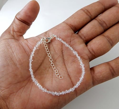 Image of Natural Gemstone Bead Bracelet for Women - Healing Crystal Reiki Bracelet, Handmade Spiritual Protection Jewelry, Energy Stone Stretch Bracelet Gift for Women & Girls