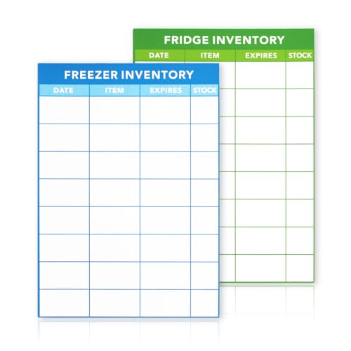 Dry Erase Freezer Inventory Chart,Magnetic Fridge Inventory Trackers,2 Pack Food