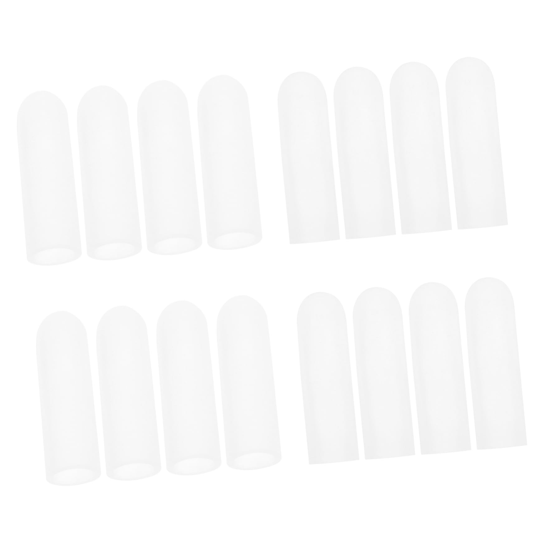 HOMOCONO 8 Pairs Cut Resistant Finger Protectors Sewing Finger Sleeves Silicone