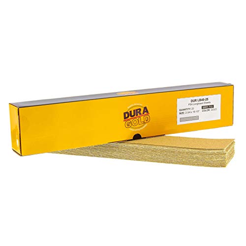 Bande abrasive Dura-Gold grain 40 pour la restauration de véhicules et le ponçage du bois