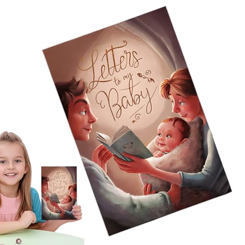 Diario cuaderno, letras escritas para padres | 50 hojas de diario padre-niño aglutinante la familia cuaderno niño niña Dush ideas regalo diario embarazo diario niño familia