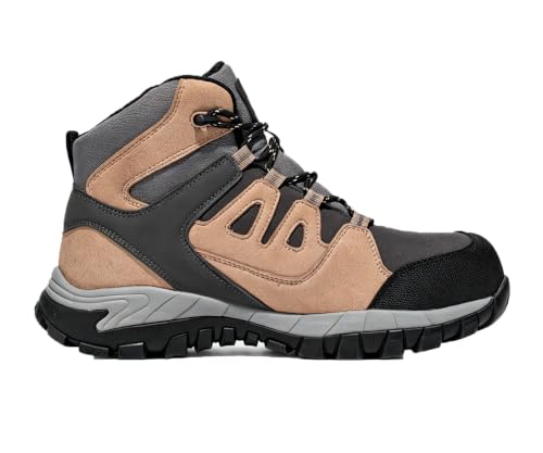 LARNMERN PRO Botas de Seguridad para Hombre Botas de Trabajo Gris 41EU