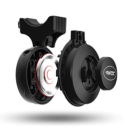 KKmoon Guiador de ciclismo recarregável para bicicleta elétrica anel de volume ajustável Mini campai