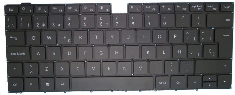 Laptop Keyboard for Huawei MateBook D 14 AMD Nbl-WAQ9R Black Spanish SP with Backlit