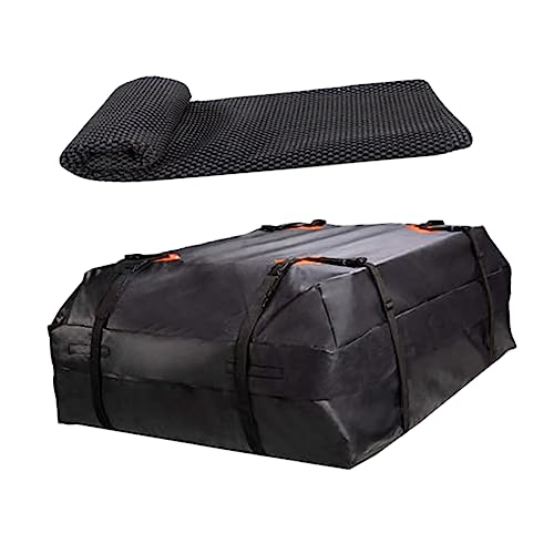 Vaguelly 1 Set Vehicle Cargo Roof Roof Carrier Durable Wear Resistant Easy Installation with Skid Pads for Extra Storage Space