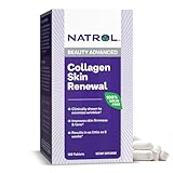Natrol Collagen Skin Renewal, Dietary Supplement for Beauty Advanced, 120 Tablets, Up to a 40 Day Supply