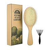 Neverland Haarbürste Antistatische Paddle Haarbürste mit Kissen und Metallstiften...